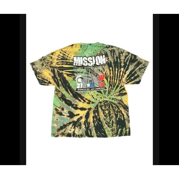 Michigan State 2011 Defeats Wisconsin Tie-Dye Tee - Picture 2 of 4